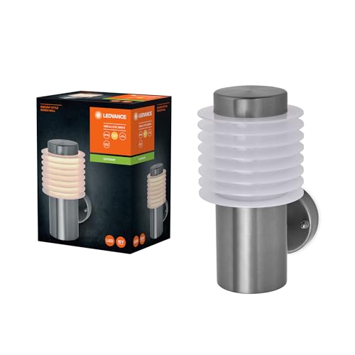 ledvance endura style rondo wall wandleuchte außenbeleuchtung 9W 700lm edelstahl IP44 3000K