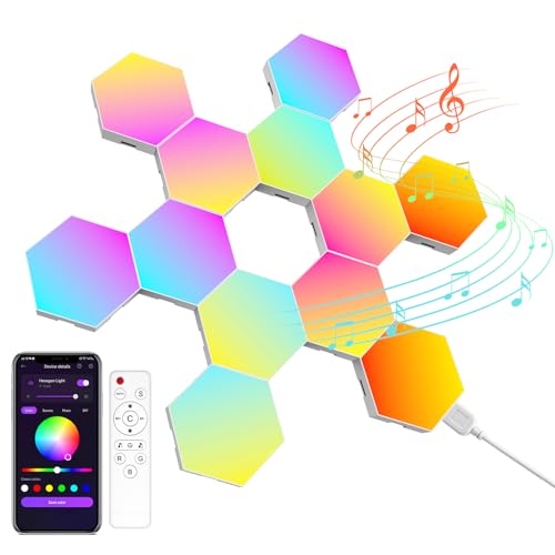 Kangtaixin LED hexagon gaming wandleuchte 20pcs RGB panel musik sync modulare dekoleuchte