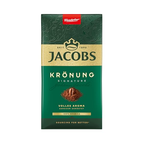 jacobs filterkaffee krönung klassisch 100% arabica gemahlen intensiv 5 500g