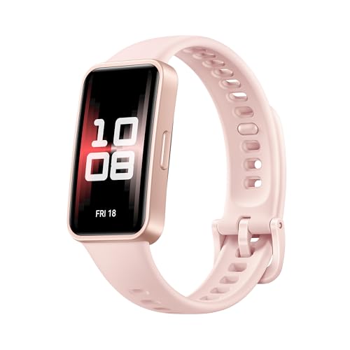 huawei band 9 smartband, bluetooth, iOS & android, 14 Tage Akkulaufzeit, rosa strap