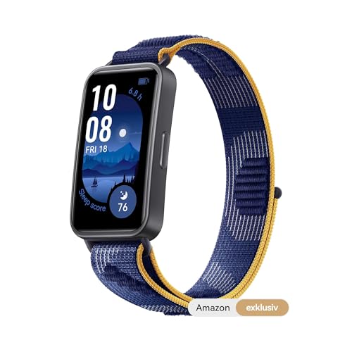 huawei band 9 smartwatch bluetooth für ios und android, 14 tage akku, 100 fitnessmodi, blau