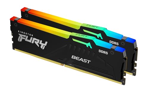 Produktbild: Kingston FURY Beast RGB 64GB DDR5-6400 CL32 RAM Kit günstig bestellen USA