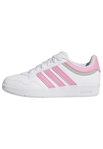 adidas hoops 4.0 sneakers weiß-rosa grau, größe 24 EU