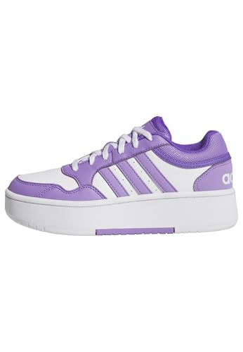 adidas hoops 3.0 bold sneaker shoes, weiß lila, 23 eu