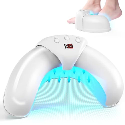 iKeener lichttherapiegerät nagelpilz, 3-10 minuten, 470 nm, 910 nm, weiß