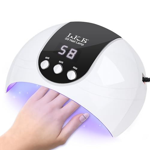 uv lampe 54w für gelnägel, 3 timer, auto-sensor, usb-ladung, tragbar für studio und heim