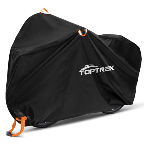 toptrek fahrradabdeckung wasserdicht 210d oxford 200 x 110 x 70 cm mit schlossösen