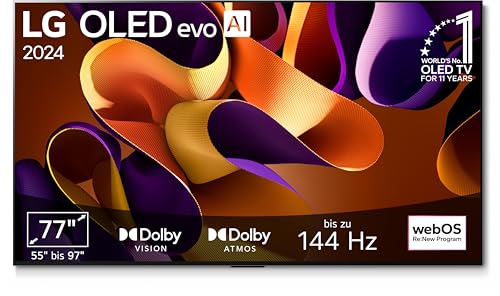 lg oled 77 zoll tv 77" (195 cm) bis zu 120hz modeljahr 2024