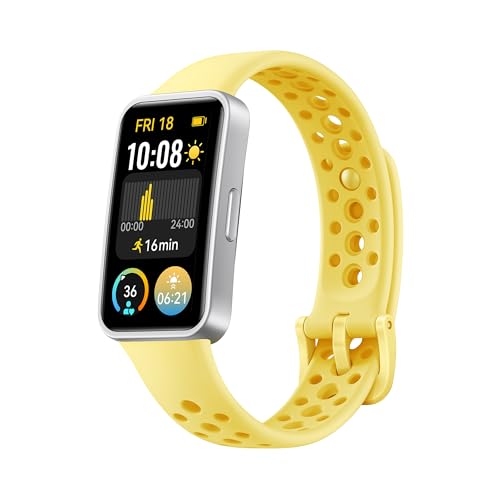 Produktbild: huawei band 9 smartwatch, truSleep 4.0, 100 trainingsmodi, gelb, kompatibel mit iOS Android
