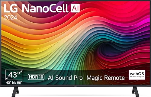 lg 43 nano cell tv 43 zoll 4k hdr10 5 gen7 webos 24 model 2024
