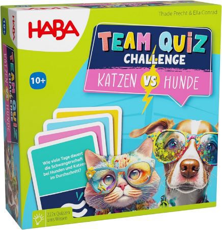 haba team quiz challenge katzen vs hunde - spiel für 9,37 (statt 15)