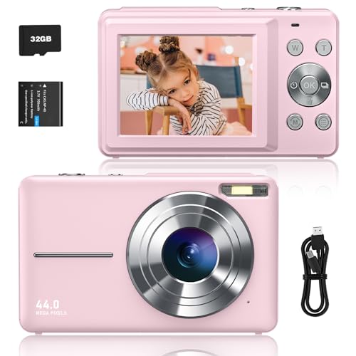 sevenat digitale kamera 44mp fhd 1080p 16x zoom kompakt tragbar für kinder und senioren