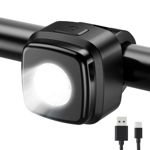 fahrradlicht vorne onmeto, ipx5 wasserdicht, usb c akkuleuchte schwarz