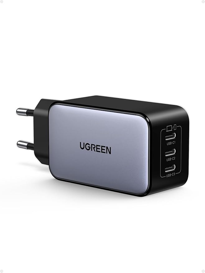 ugreen nexode 65W gaN usb-c ladegerät 3x ports netzteil