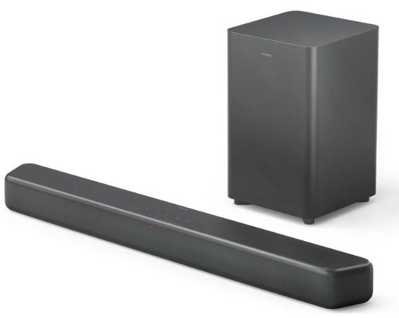 philips tab5309 soundbar 2.1 mit drahtlosem subwoofer, 99 euro statt 130 euro