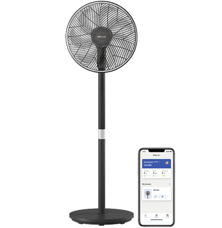 philips smart standventilator serie 3000, leise 19 bis 46 db, 79,99 statt 88