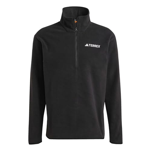 Produktbild: adidas terrex fleecejacke halbarm herren schwarz navy orange größen s-xxl