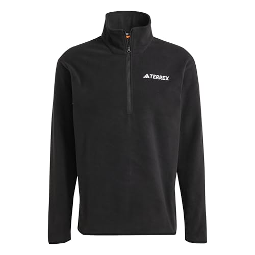 adidas terrex fleecejacke herren half zip schwarz größe M