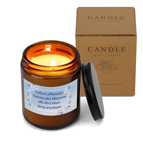 Produktbild: abschiedsgeschenk erzieherin, danke geschenk, geschenk für lehrer, dankeschön kerze