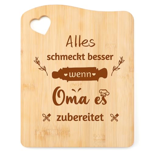 bambus schneidebrett geschenk für oma, blumuze oma geschenke weihnachten, geburtstag