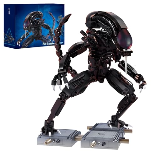 xenomorph klemmbausteine kompatibel mit lego technik, 616 pcs kreatives bauset