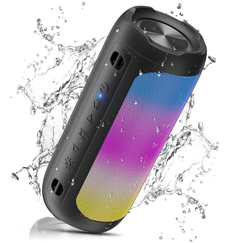 vosfeel bluetooth lautsprecher mit schwerkraftsensor, ipx7 wasserdicht, 30h akkulaufzeit
