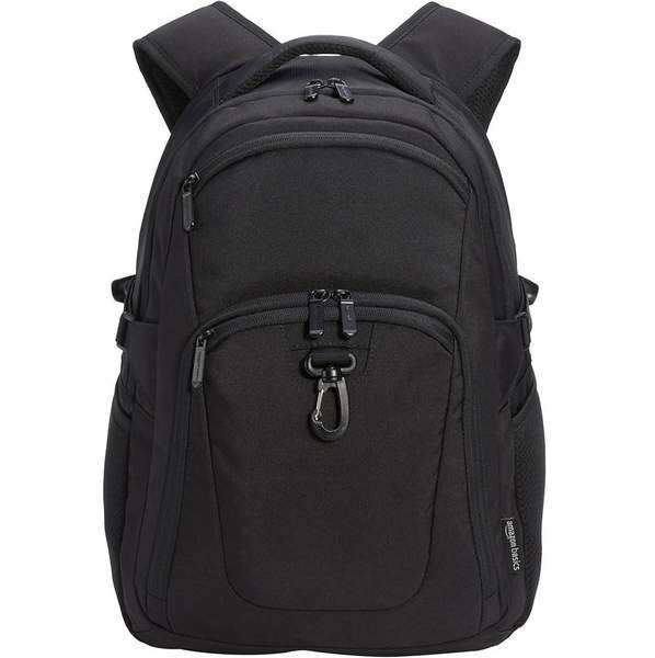 amazon basics laptop-rucksack bis 15,6 zoll für 14,99 euro statt 28 euro