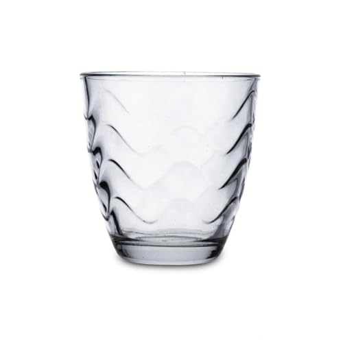 quid waves 6 gläser set aus glas 26 cl kühlschrankgeeignet umweltfreundlich