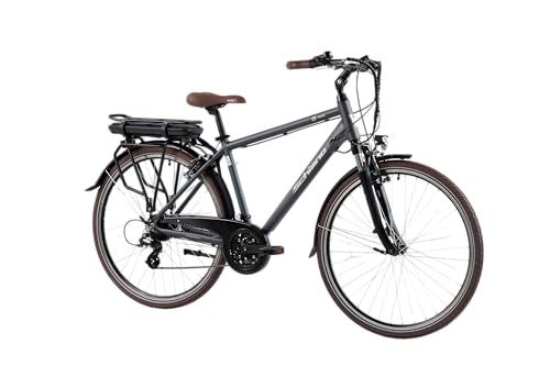 e-bike f.lli schiano e-ride für herren, schwarz, 28 zoll, 250w motor