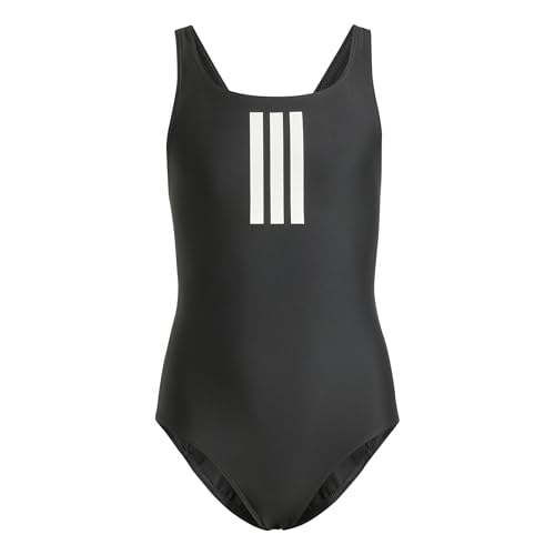 adidas swimsuit kinder mädchen 3-stripes schwarz/weiß 5-6 jahre