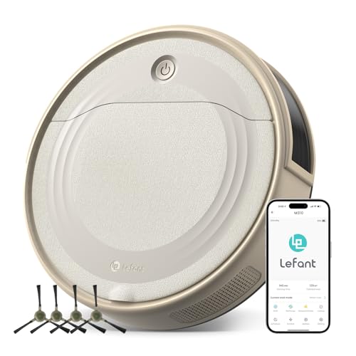 saugroboter lefant m310c 4500pa mit hepa-filter wlan für tierhaare teppiche hartböden