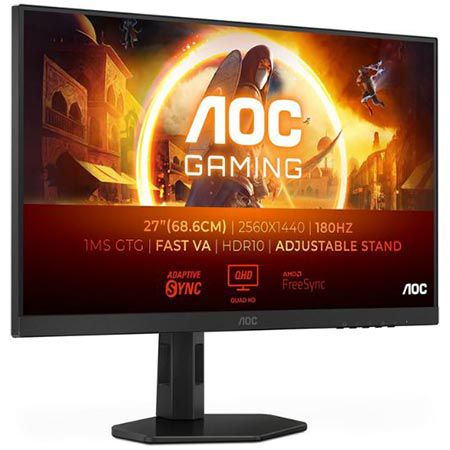 aoc q27g4xd 27 zoll qhd monitor 180 hz 1 ms gtg 179,99 euro statt 230 euro