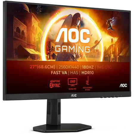 aoc 27 zoll qhd gaming monitor, 180 hz, 1 ms für 159,90 euro