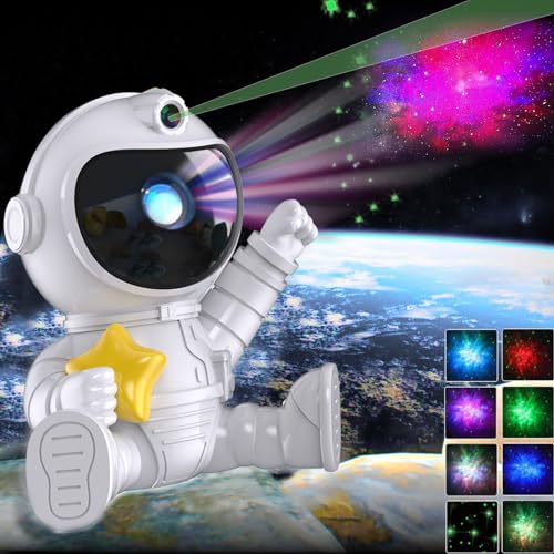 astronaut projektion lampe, led sternenhimmel projektor, 360 einstellbar mit fernbedienung