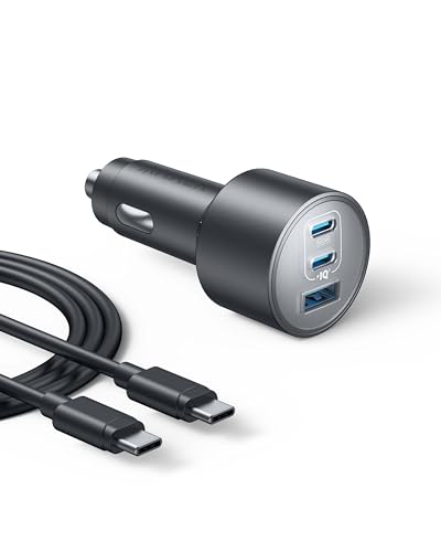 ankeer zigarettenanzünder 167,5w auto ladegerät 3 port usb c für macbook und iphone