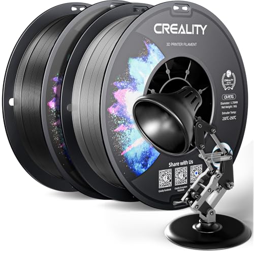 creality petg filament 1,75 mm 2 kg schwarz grau für 3d-drucker