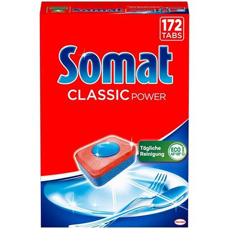 🧼 172er Pack Somat Classic Power Spülmaschinen Tabs ab 19,29€ (statt 28€)