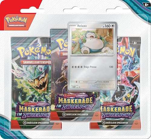 pokmon sammelkartenspiel 3er-pack blister karmesin purpur