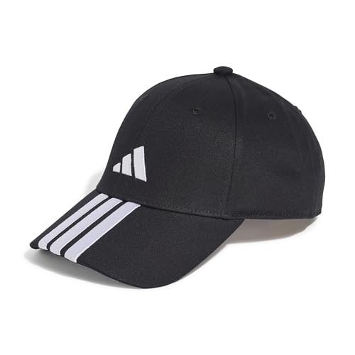 Adidas Bball 3S Cap Unisex, New Logo, Schwarz/Weiß, XS-S