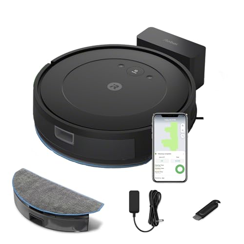 iRobot Roomba Combo Essential saug- und wischroboter, app-steuerbar, 3 saugstufen, schwarz