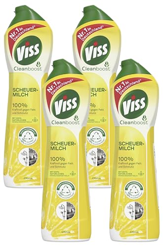 viss scheuermilch citrus reinigungs- und scheuermittel 500 ml 4-er pack 100% natürlich