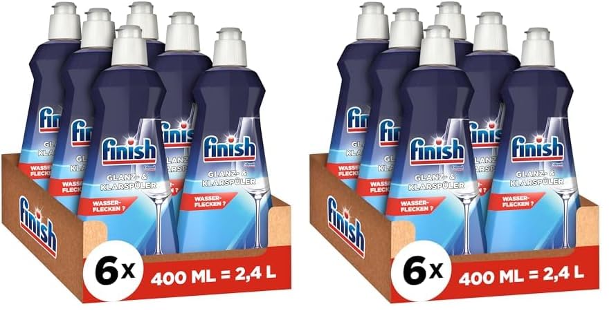 Produktbild: finish klarspüler für strahlendes geschirr, 6 x 400 ml megapack