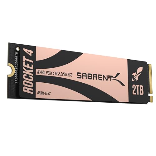 sabrent rocket 4 NVMe ssd 2TB m.2 2280 PCIe Gen4 7400MB/s lesen 6400MB/s schreiben