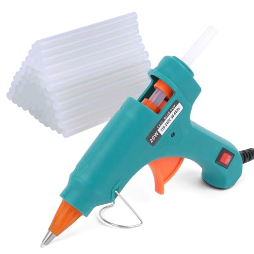 heißklebepistole kabellos 20W von vfandv mit 60 heissklebesticks für diy kunst