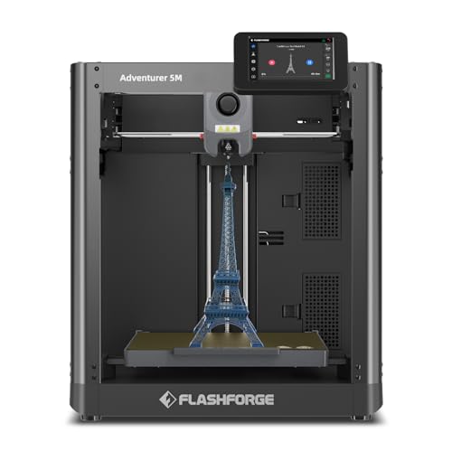 flashforge adventurer 5m 3d-drucker, 600 mm/s, 220 x 220 x 220 mm, peiplatte, schnellwechseldüse