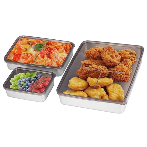 axnsatre wurst aufschnittboxen edelstahl 3er set 400ml 800ml 2000ml für kühlschrank