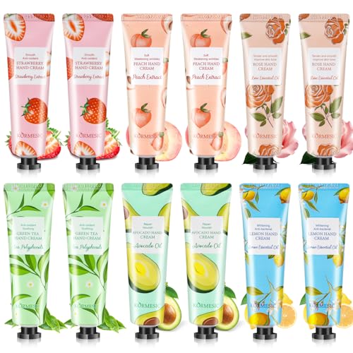 handcreme set 12 pack mini feuchtigkeitscreme für trockene hände geschenkset für frauen männer