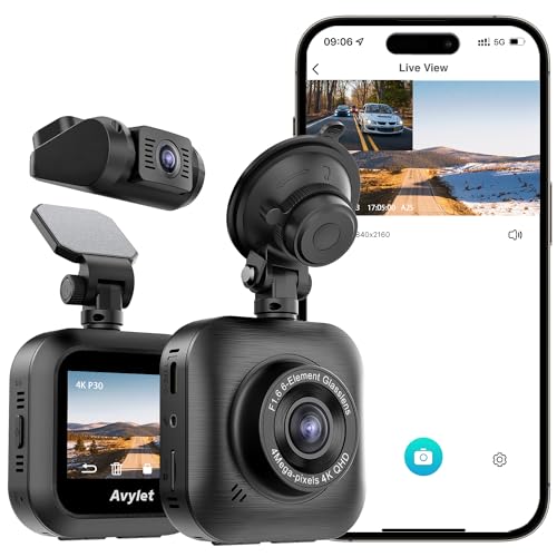 dashcam auto vorne hinten 4k 1080p wifi mit parküberwachung und nachtsicht