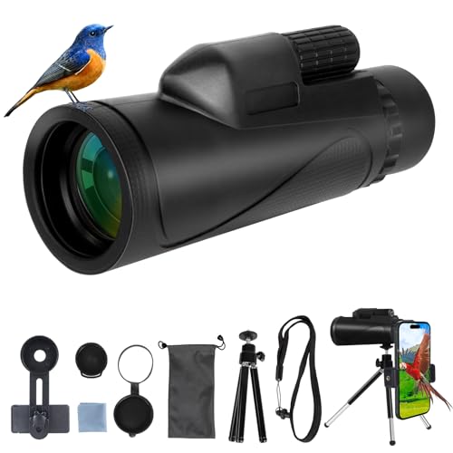 Produktbild: teleskop monokular 80 x 100 hd fmc bak4 prisma für vogelbeobachtung jagd konzerte