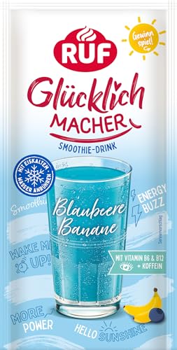 ruf smoothie drink blaubeere banane mit vitamin b6 b12 und koffein, 1 x 42g